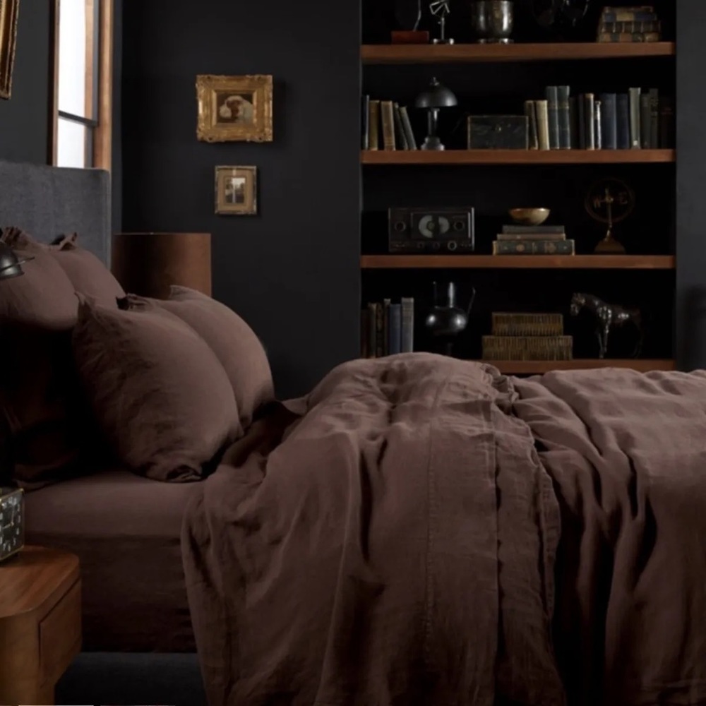 Parachute | KING Linen Duvet Cover IN RAISIN